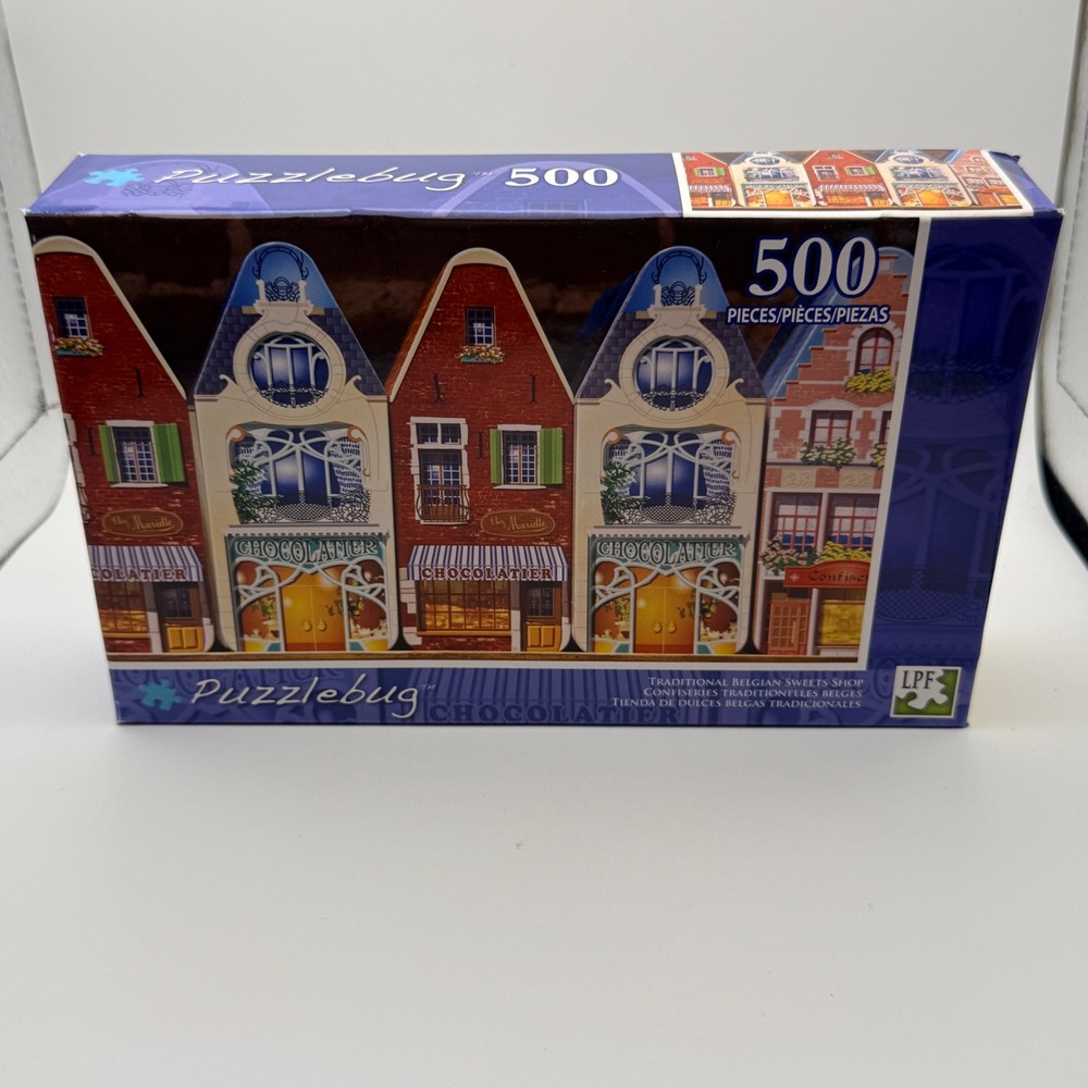 Puzzlebug 500 Piece Jigsaw Puzzle Traditional Belgian Sweets Shop 5500